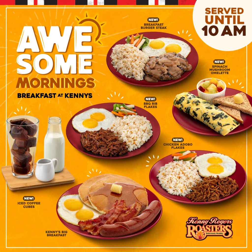 Kenny Rogers Breakfast Menu Items