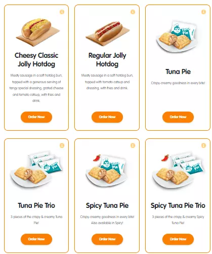 Jollibee Hotdogs & Pies Prices