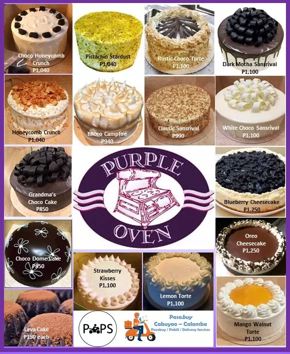 purple oven menu