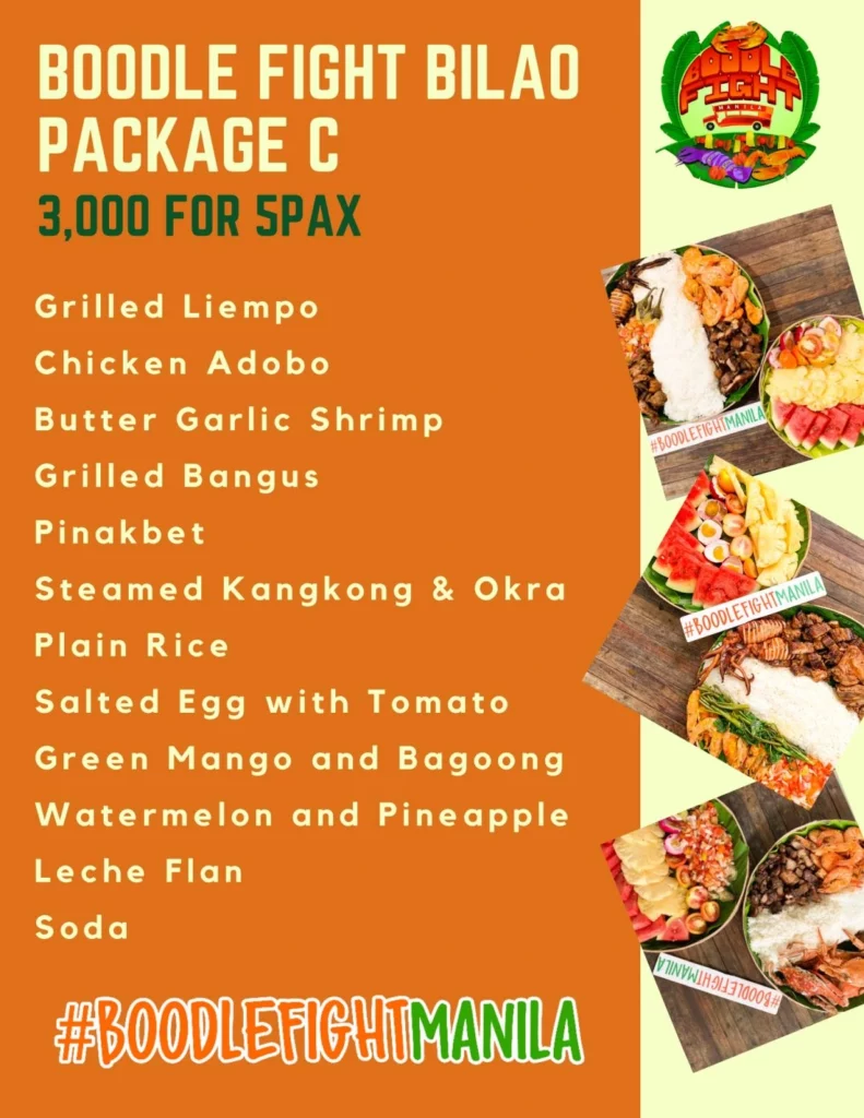 boodle fight bilao package C Options