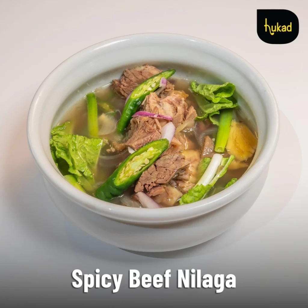 menu hukad spicy beef nilaga