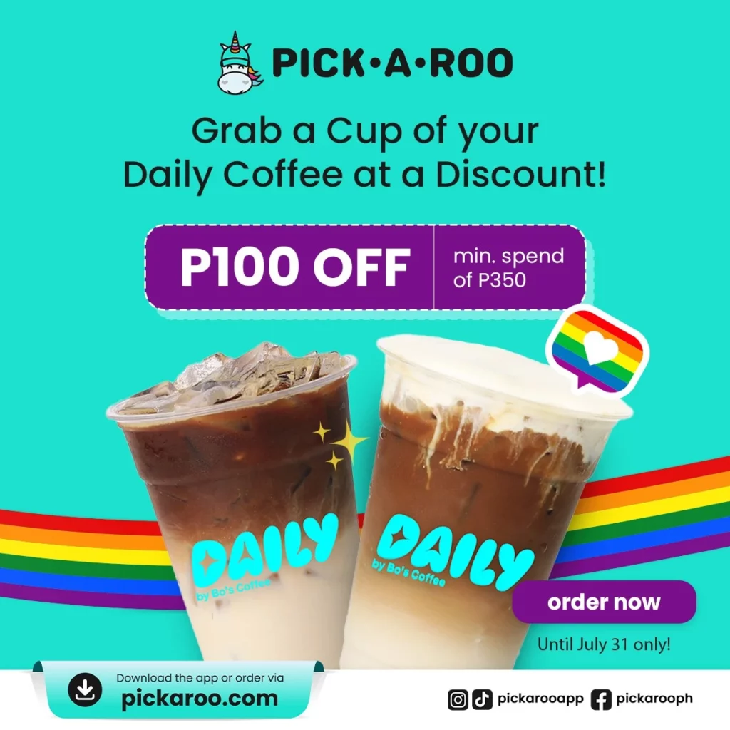 daily by bo's coffee menu promotion